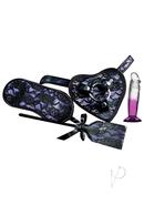 Heart On Deluxe Harness Kit With Straight Dildo - Purple